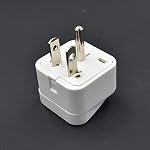 Toptekits 2-Packs NEMA5-15P to Universal Travel Plug Adapter, US 3-Prong Standard 5-15P Electrical Plug Adapter, EU UK AU to US AC Power Converter