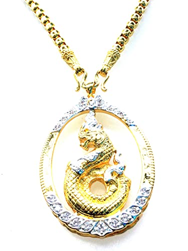 Rare Golden Naga Locket Pendant Set Luxury Jewelry Design With Gold Necklace #TOP5