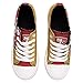 FOCO San Francisco 49ers NFL Womens Glitter Low Top Canvas Shoes - 9