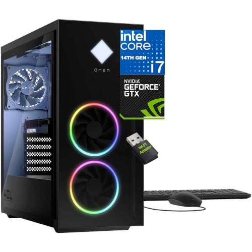 HP OMEN 40L �Q�[�~���O�^���[ i7-14700F, GTX 1660 Super, 32GB DDR5, 1TB SSD | ��14����Intel i7 20�R�A�AUSB WiFi�A�_�v�^�[�A�C�[�T�l�b�g�ADisplayPort�AHDMI�AWi