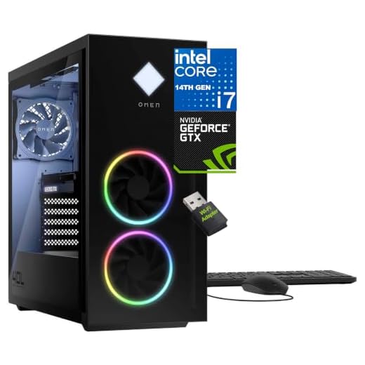 HP OMEN 40L Gaming Desktop 2026, Intel 20-Core i7-14700F, 512GB PCIE SSD | GeForce GTX 1660S 6GB, RGB Lighting, DisplayPort, HDMI, WiFi Adapter, RJ-45, Windows 11, High-performance Desktop Computers