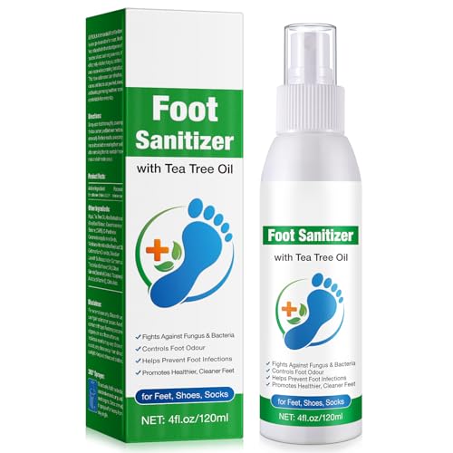 Tea Tree Oil Foot Spray Transparent Foot Spray Refreshing Natural Tea Tree Oil Spray 120ML