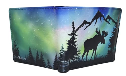 Shag Wear Moose Scene Billfold Wallet for Men