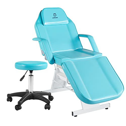 Lash Bed Facial Chair Massage Table 73in 3-Section, Blue