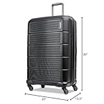 American Tourister Stratum 2.0 Expandable Hardside Luggage with Spinner Wheels, 28" SPINNER, Jet Black - Image 3