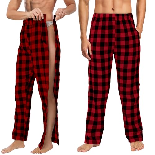 Pijama unissex removível pós-cirurgia recuperação rasgável calça ...