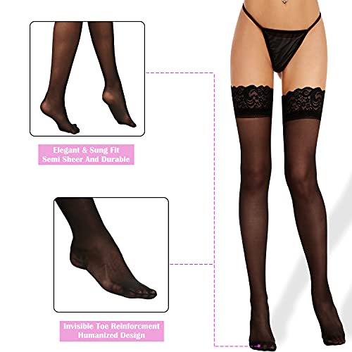 Image of Lidogirl Lace Top Thigh High Stockings