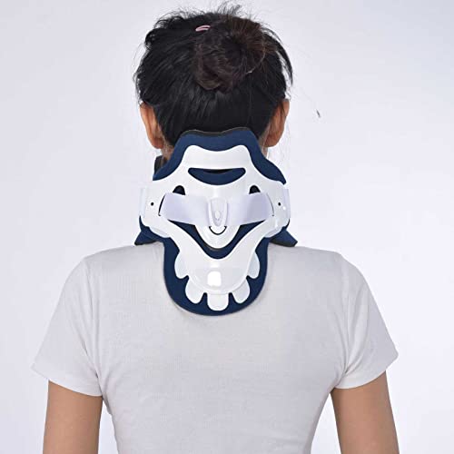 Collare Cervicale, Collare Cervicale Rigido Regolabile In Plastica Che Allevia Il Dolore E La Pressione Sulle Vertebre Della Colonna Vertebrale. Collare Cervicale Immobilizzatore.,White-One Size