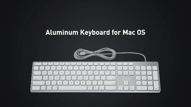 iMac シルバー (USキーボード) Mac用アルミキーボード英語配列 シルバー [KB-USB-AL] – 秋葉館