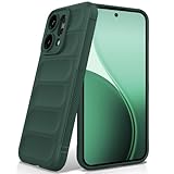 BonYonka Hülle Kompatibel mit Oppo Reno 14 5G, Stoßfest Wellenmuster, Kratzfestes Weiches Mikrofaserfutter, R&umschutz Schutzhülle mit Kameraschutz, Grün