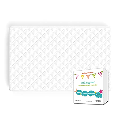 Image of Little Sleepy Head Soft, Waterproof Portable Crib Mattress Protector for Pack n Play & Play Yards