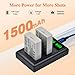 Pickle Power LP-E5 Battery 2 Pack and LED Dual Charger Compatible with Canon EOS Rebel XSi, Rebel T1i, Rebel XS, 1000D, 500D, 450D, Kiss X3, Kiss X2, Kiss F