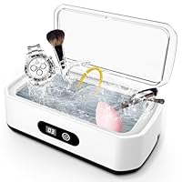 Ultraschallreinigungsgerät, 49000Hz Ultraschallreiniger, 650ml brillenreinigungsgerät mit 5 Zeitfunktionen, professionelles Ultrasonic Cleaner zum Reinigen von Brillen, Uhren, Ringen, Rasierklingen