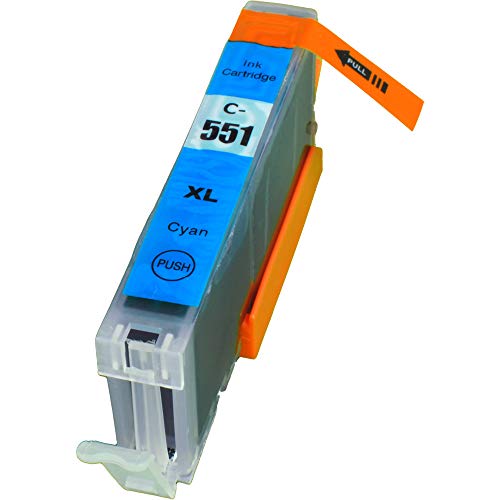 Preisvergleich Produktbild Ampertec Tinte für Canon 6444B001 CLI-551Xlc Cyan