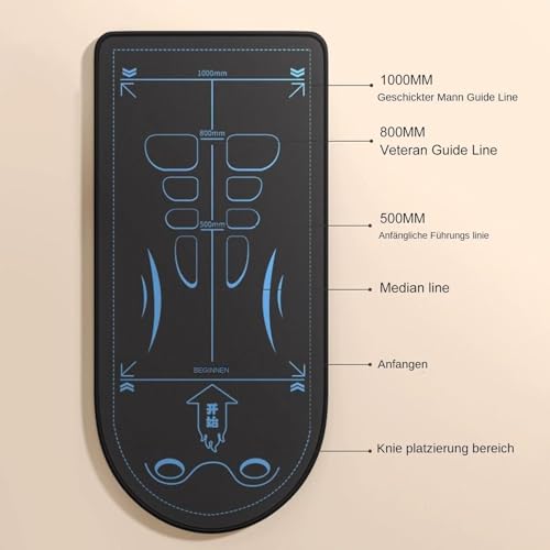 Esterilla para rodillas abdominales alfombrilla de suelo gran formato ejercicio antideslizante 5