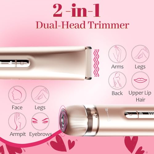 Vexloria Rechargable Bikini Trimmer Women Electric Razor For Women Body Hair Shaver, Painless Pubic Hair Remover For Arms, Legs, Underarms, Lady Shaver For Womens, Wet/Dry Use-Pink - 4