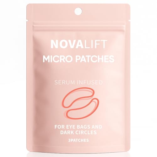 NOVALIFT Micro Eye Patches Serum-Infused Under Eye for Puffy Eyes and Dark Circles (1)
