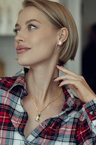 Disney Winnie the Pooh Pendant Necklace Paper Clip Chain 18-Inch - Flash Plated Necklace with Butterfly and Pooh Pendant - Winnie the Pooh Jewelry2