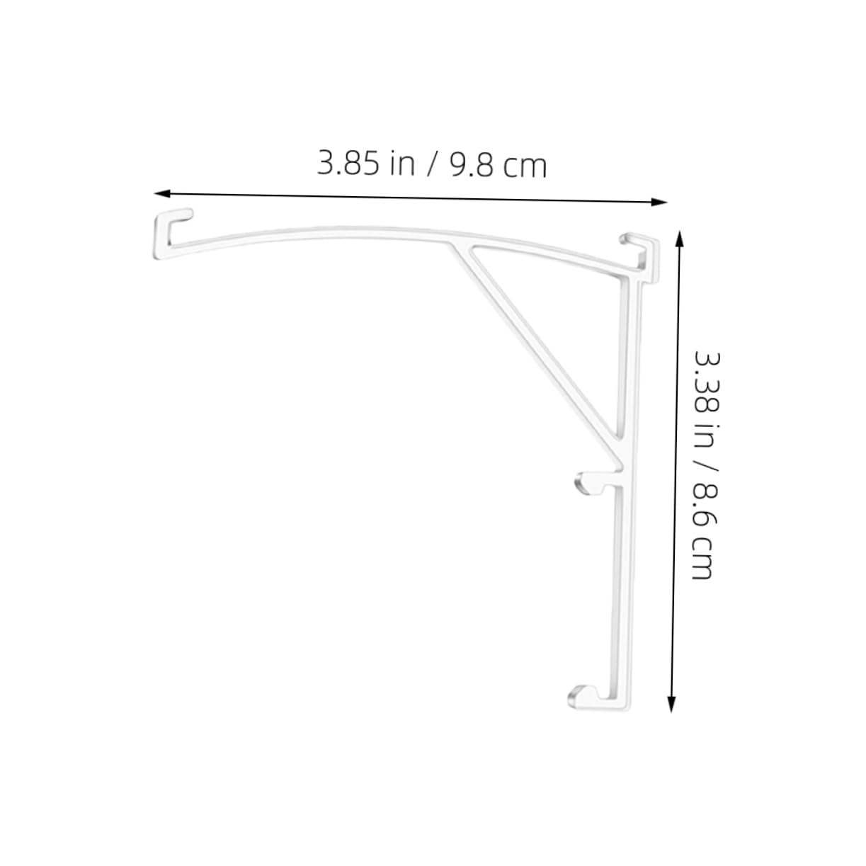 PRETYZOOM 6pcs Valance Clips Blinds: Clear Plastic Vertical Blind Clips Hidden Channel Valance Bracket Window Accessories Replacement Part