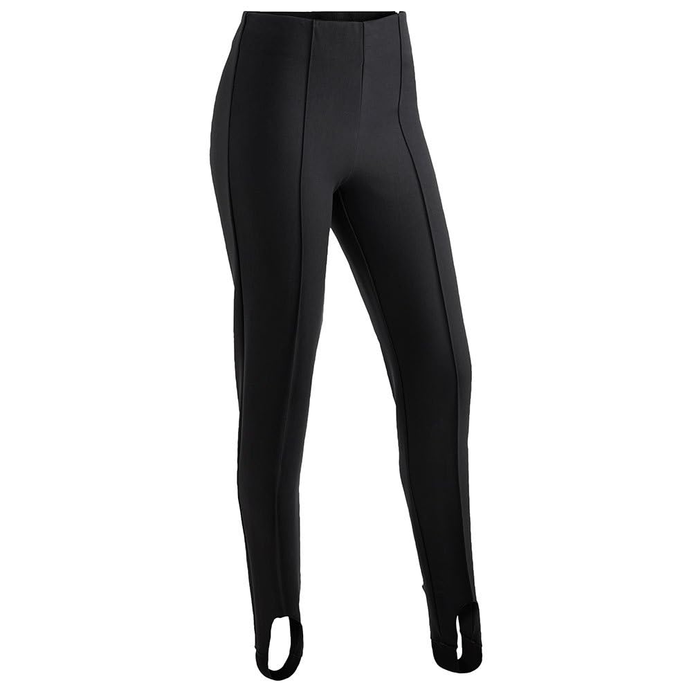 maier sports Sonja, Tight-fitting women's ski pants, Water-repellent softshell snow pants, Stretch material with classic bridge, PFC-free Black