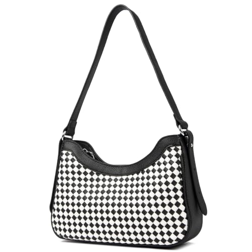 Image of JANSBEN Small Shoulder Bag for Women, Faux Leather Hobo Purse