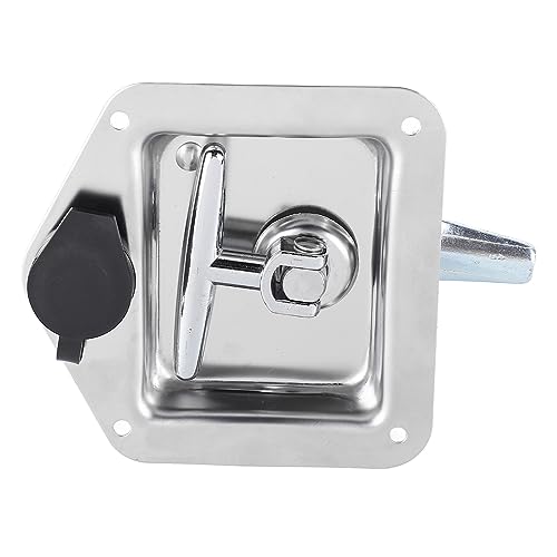 Stainless Steel T-Handle Door Latch Lock With Gasket and Key for RV Truck Trailer Tool Box