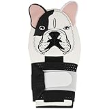 Big Crazy Baseball Sliding Mitt Youth and Adult, Drippy Drip Accessory, Flexible Breathable Durable, Funny Design Beer Bear Ice Cream Cow (Bulldog-L/Ages 12+)