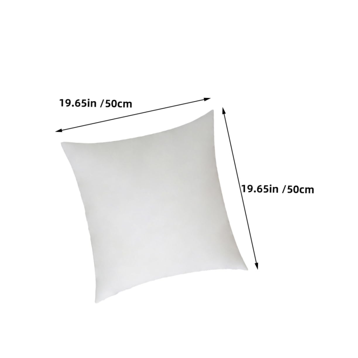 2piezas Forro De Almohada Cuadrado De Relleno y Esponjoso para Decoración De Sofá Insertos De Cojín Hogar