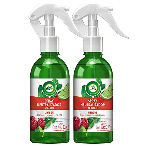 Hogar, Drugstore Air Wick® Spray Neutralizador de olores Frambuesa y Limón Paquete de 2 con 237 ml c/u