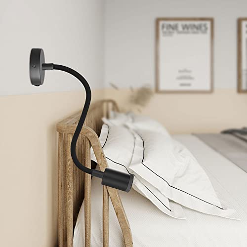 Applique Lampe Fermaluce Flex 30 Creative-Cables spot GU1d0 noir interrupteur