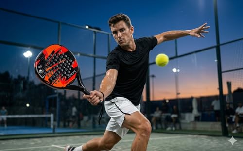 Raquette de padel Variation forme goutte d'eau et cadre carbone