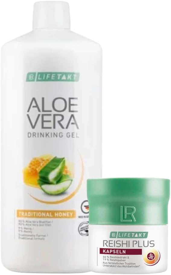 LR Aloe Vera Honey Drinking Gel Vitamin C Vegan Bundle Set of 2 Women Men