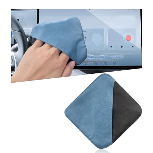 Ohleats Car Screen Cleaner, Microfiber Auto Screen Cleaning Pad, Foldable Touch Screen Cleaner Cloth for Vehicle Dashboard LCD Display, Car Cleaning Kits