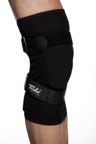TURBO Med Kniebandage mit 2 Stützstäben bei Bursitis Verstauchung Sportverletzung Meniskus SCHWARZ Gr. S TM852-S9