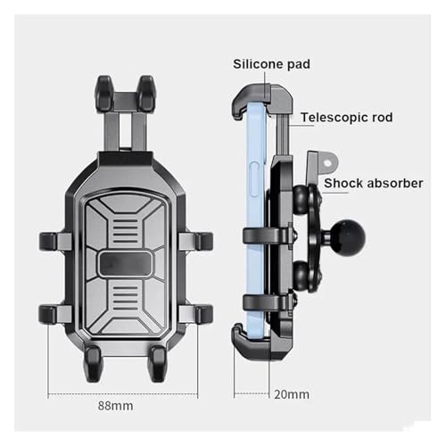 Support de téléphone pour vélo et trajets urbains sur route pavée - 6