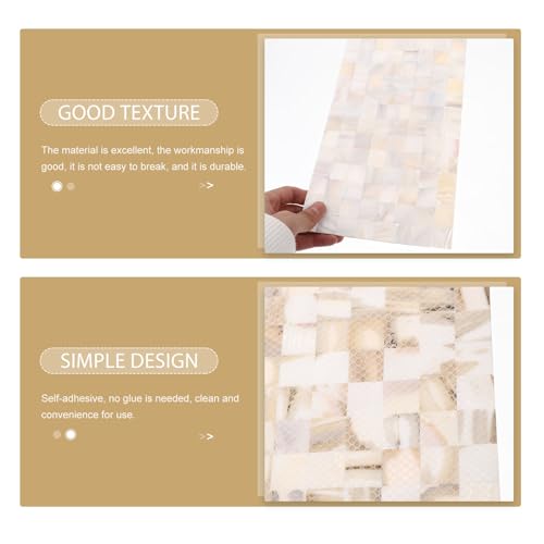 Carrelage mural adhésif blanc perle céramique 20mm sans joint BESTYASH