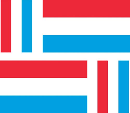 Akachafactory 4 x Autocollant Sticker Voiture Moto Valise pc Portable Drapeau Luxembourg luxem