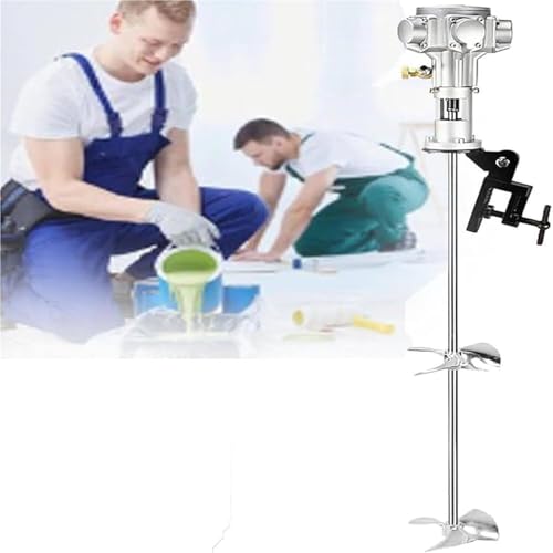 Can Drum Mixer 50 Gallon Clamp Installation, 1/2HP Liquid Paint Mixing Pneumatic Industrial Vibration Table(60gallon)