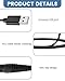 Lueden For Braun Shaver USB Charging Cable 12V Beard Trimmer Charger Cord Replacement Charger Power Cable for Braun Razor Series 1/3/5/7/9/Silk Epil5 5 7 9/3040s/3080S, 1m Black