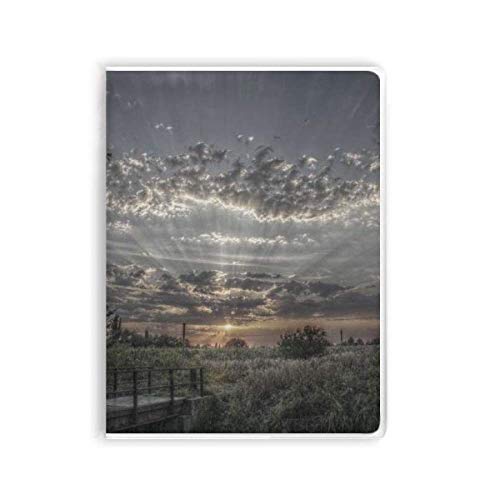 Journal intime nuages gris et blanc avec couverture souple pour écrire son quotidien