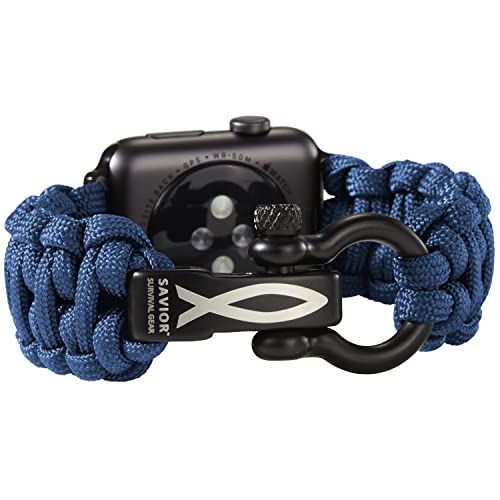 Bracelet Apple Watch 42 mm paracorde Savior Survival Gear