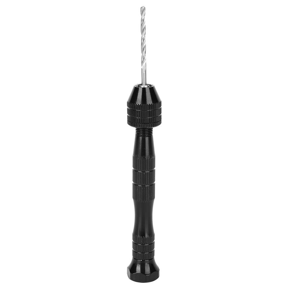 Hand Drill Manual, Pin Vise Hand Drill with 20 Drill Bits Pin Vise Hand Drill Hand Drill Set Micro Drill Bit Set for Jewelry, Resin, Tools for Wood, Plastic