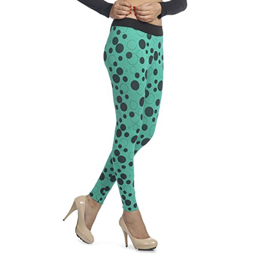 Image of Gospel Femmora Women Regular Fit Cotton Spandex Bubble Printed Ankle Length Legging