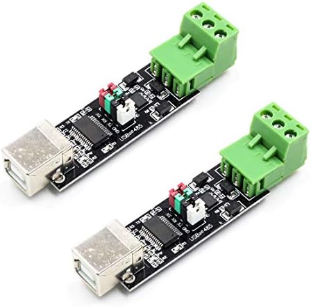 Hailege 2pcs USB to RS485 TTL Serial Converter Adapter FT232RL 75176 FTDI Interface
