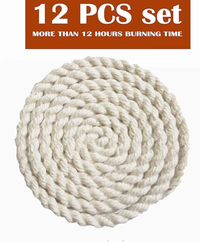 Image of Kalava Akhand Jyot Batti | Pure Twisted Cotton Kalava Wicks | Mauli Diya Batti | Akhand Jyot Batti for Pooja /Aarti | Lambi Batti for Diya | Colour : White (12)