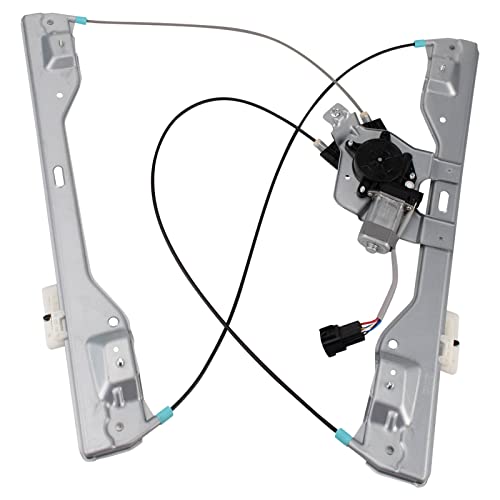 Image of TRQ Front Left Power Window Regulator & Motor Assembly Drivers Side Compatible with 2015-2020 Ford F-150 2017-2020 F-250 /F-350 /F-450 Super Duty F-550 Super Duty