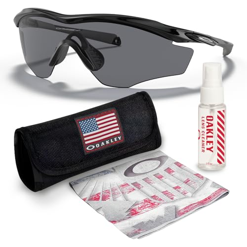 Oakley M2 FRAME XL OO9343 Sunglasses POLISHED BLACK Frame with GREY Lenses With Official Eyewear Kit
