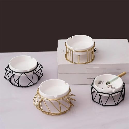 Dekoracyjne do wnętrz Popielniczka z półką na biurko, ceramiczne dekoracje do domowego biura, zewnątrz, patio dla komputerów stacjonarnych