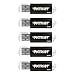 Patriot Memory 32GB Pulse Series USB 2.0 Flash Drive - 5 Pack - Black (PSF32GXPPB5PK)