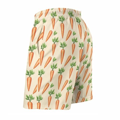 Mens Swim Trunks, Cute Carrots Print Swim Shorts with Mesh Lining Swimwear Bathing Suits Quick Dry4